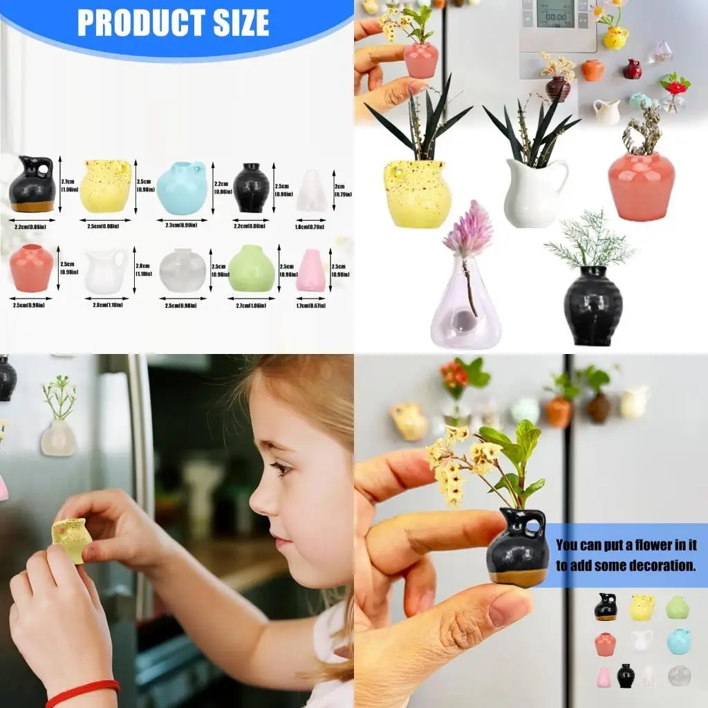 

G6KF Enchanting Jar Attractor Decorations For Refrigerators Powerful Grip Rosin Craft Organize Record Lists