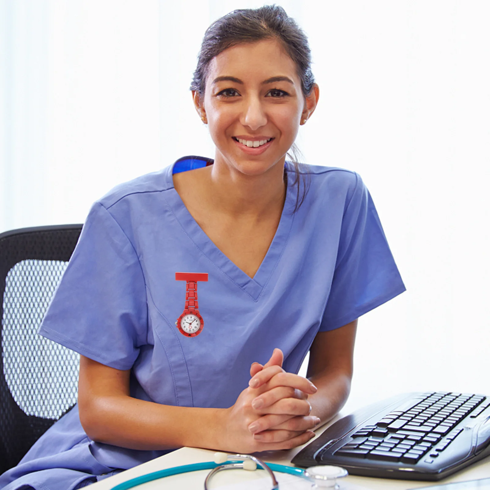 여성 간호사용 롱 간호학생 선물 간호사 포브 시계 걸이형 간호사 포켓 시계