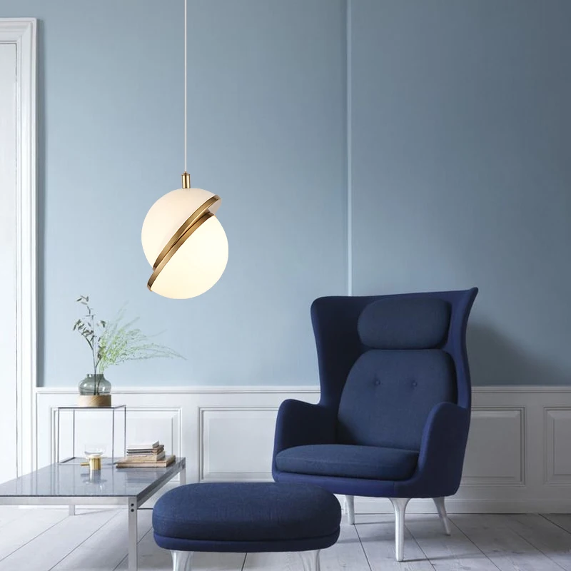 Home Dekoration Messing Glas Pendelleuchte Kronleuchter