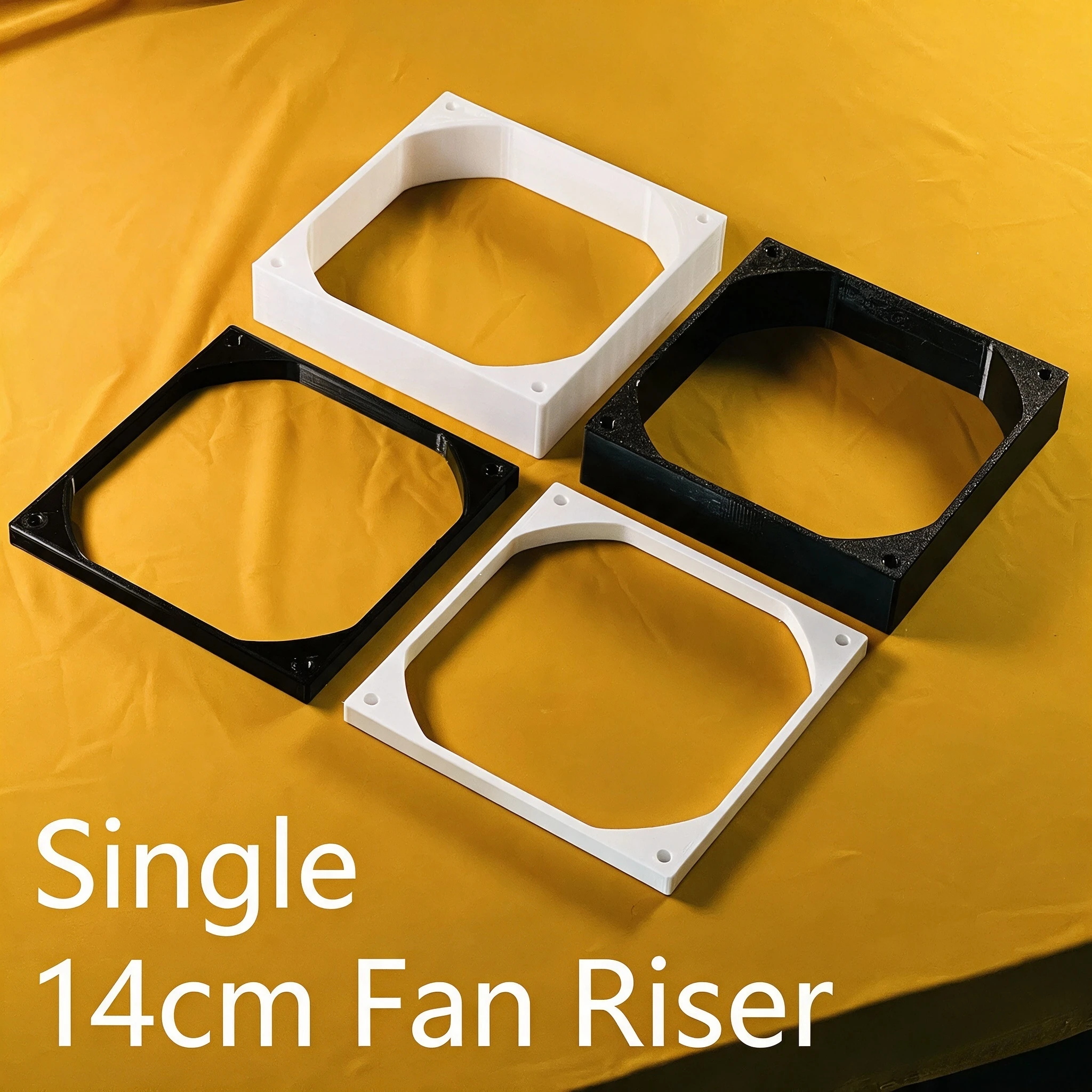 140mm PC Case Fan Spacer Bracket with Free Screws, Dummy Radiator Mod Fan Height Riser