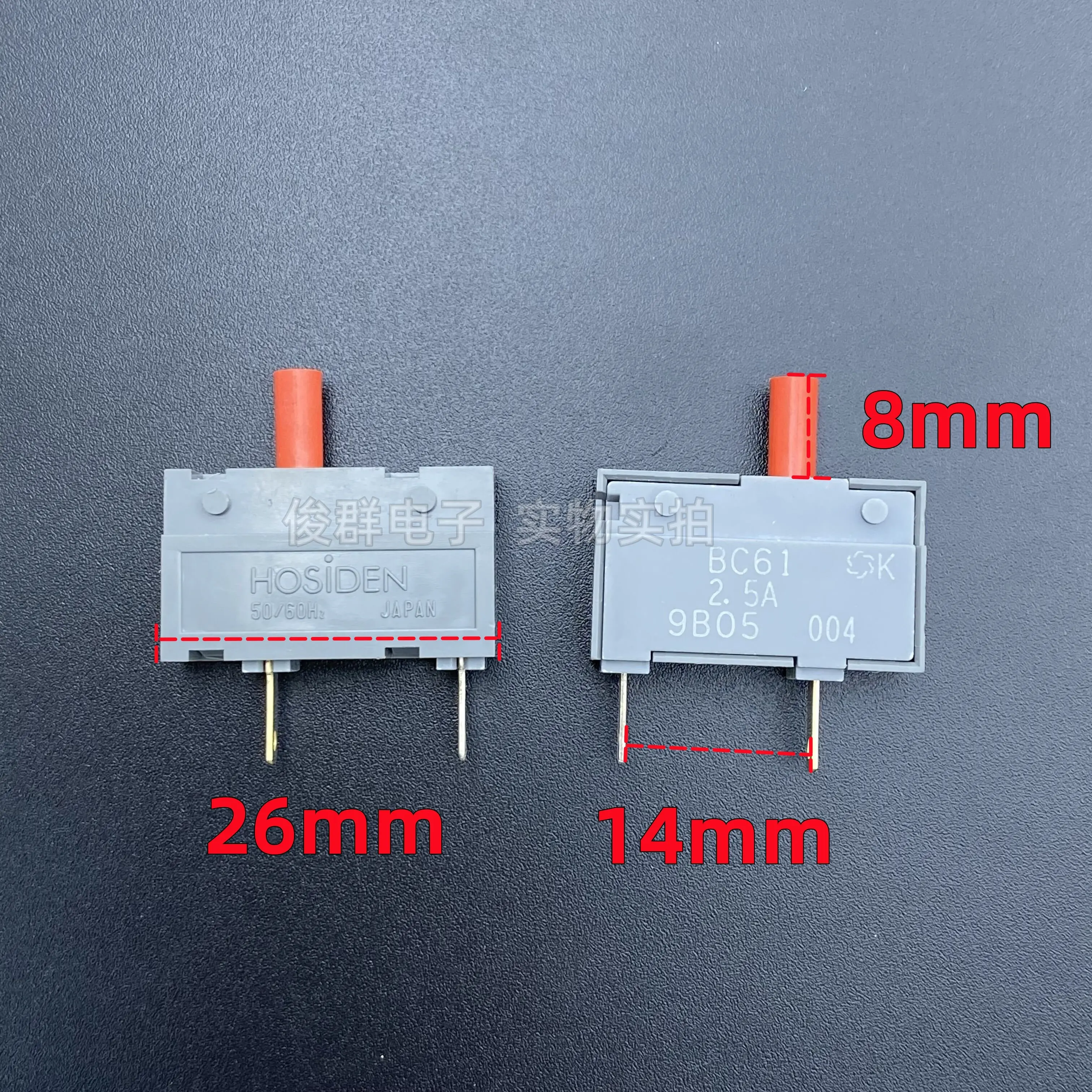 10pcs/Japan BC61 2.5A temperature control switch overload overcurrent protector current thermal short circuit detection