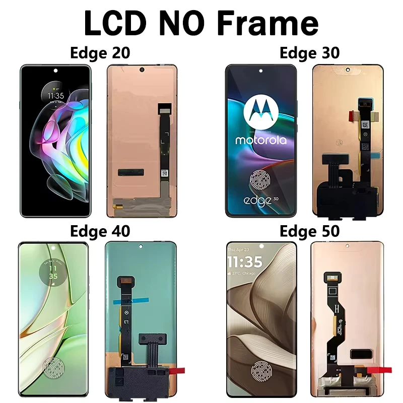 AMOLED For Motorola Edge 20 30 40 50 LCD XT2143-1 XT2203-1 XT2303