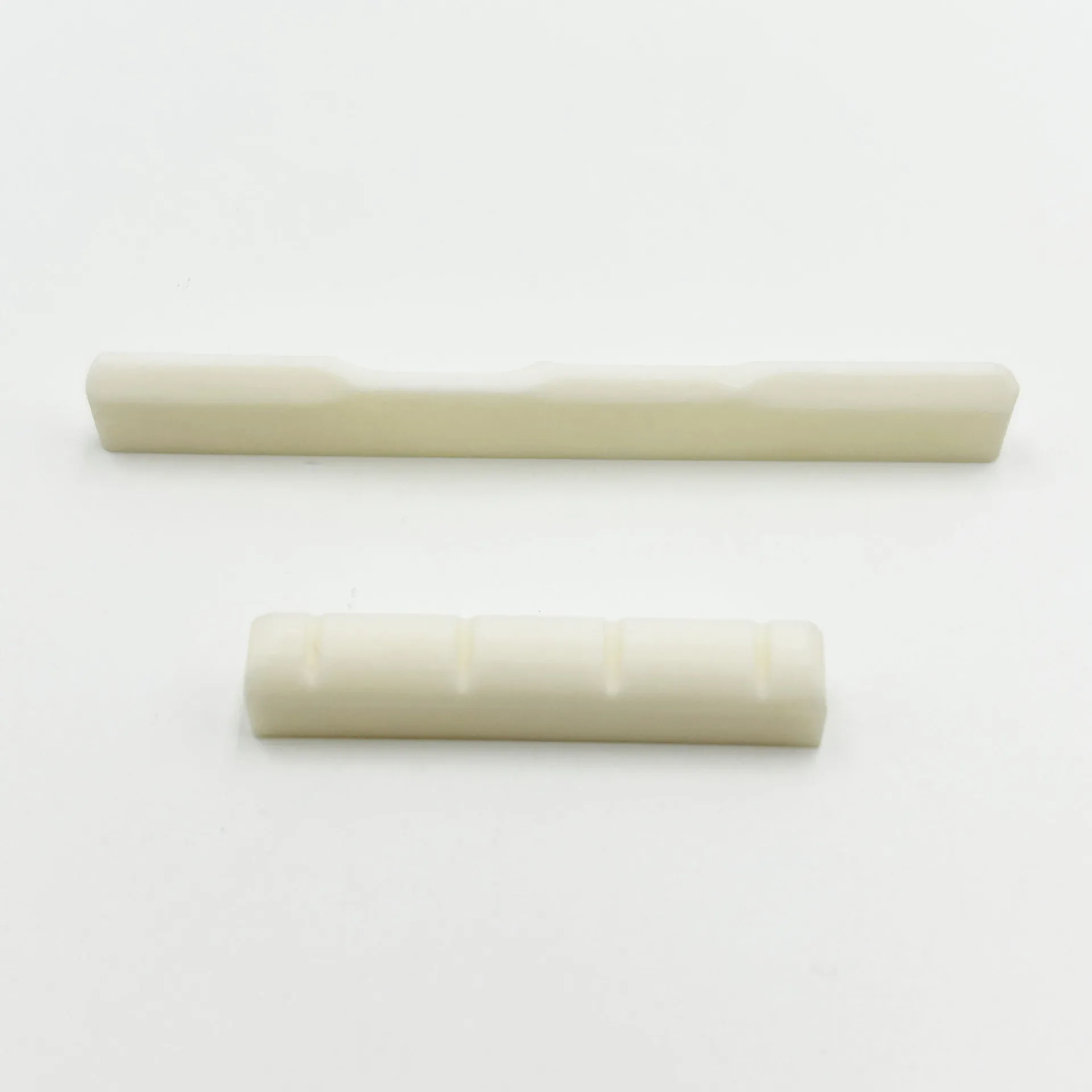 Real Bone Ukulele Nut and Compensated Saddle Set Intonation Correction Bone Nut & Saddle Ukulele Upgrade Replacement Parts