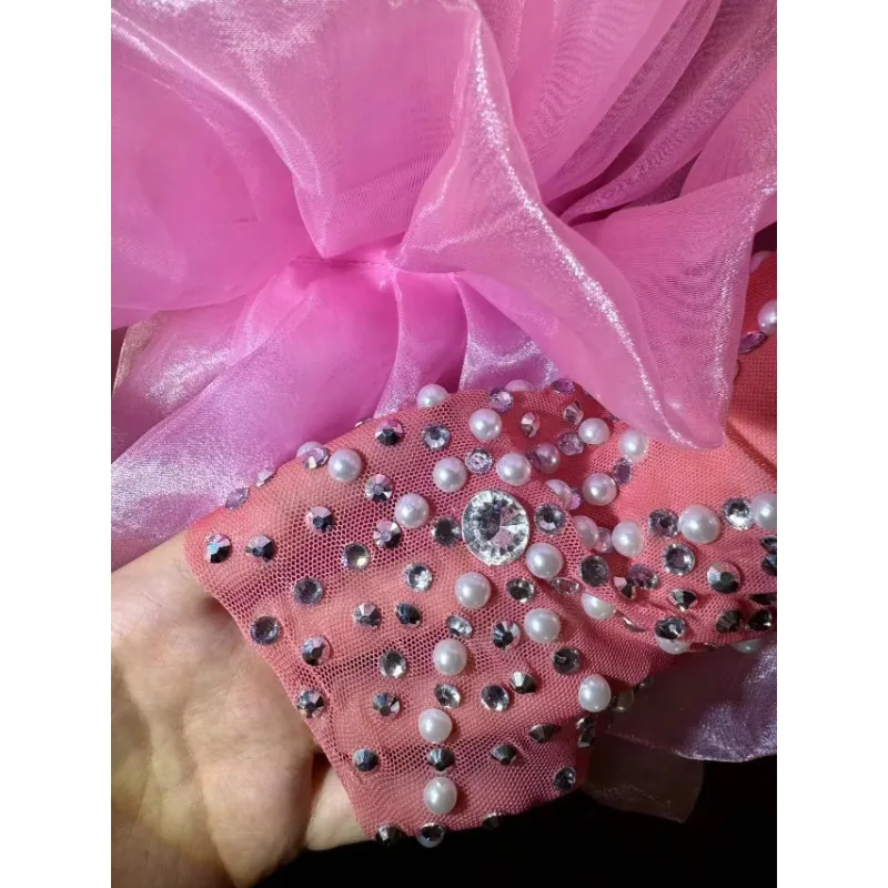 Sexy See Through Dinner Gown Square Collar Crystal Sequin Lady Night Prom Dresses Elegant Women Formal Party Evening Maxi Dress