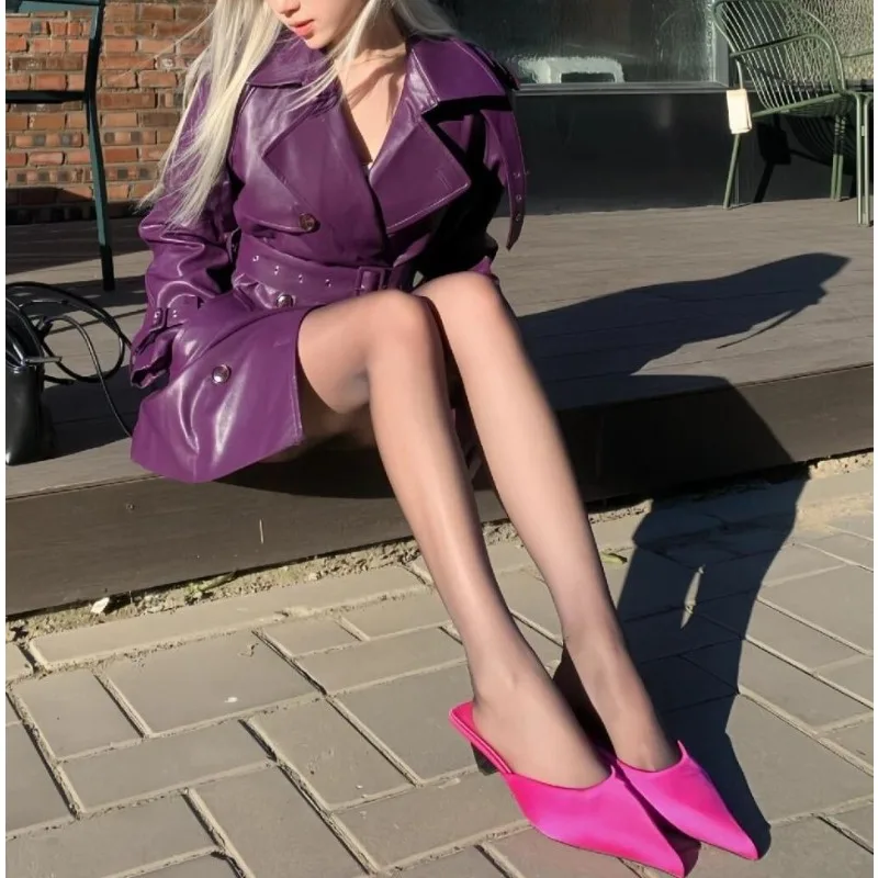 الخريف والشتاء مزاجه الجديد موسى الملكي كبار اجتماعي عادية مزدوجة الصدر تصميم بولو طوق سترة جلدية النساء #4