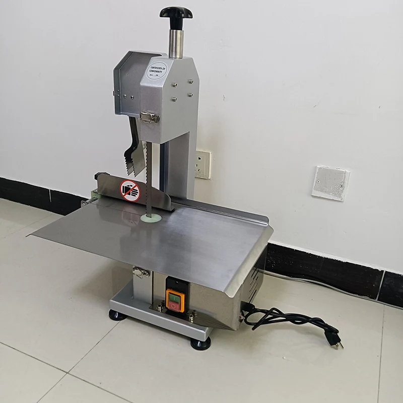 Commercial Fish Cow Steak Frozen Meat Cutter Table Electric Band Saw Bone Meat Cutting Machine
