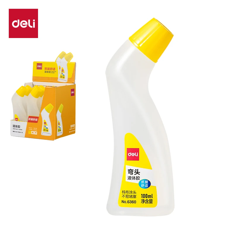 

Deli 6360 Water Glue 100 мл PVAL Liquid Glue с угловой головкой для офиса, дома, школы - 1 шт.