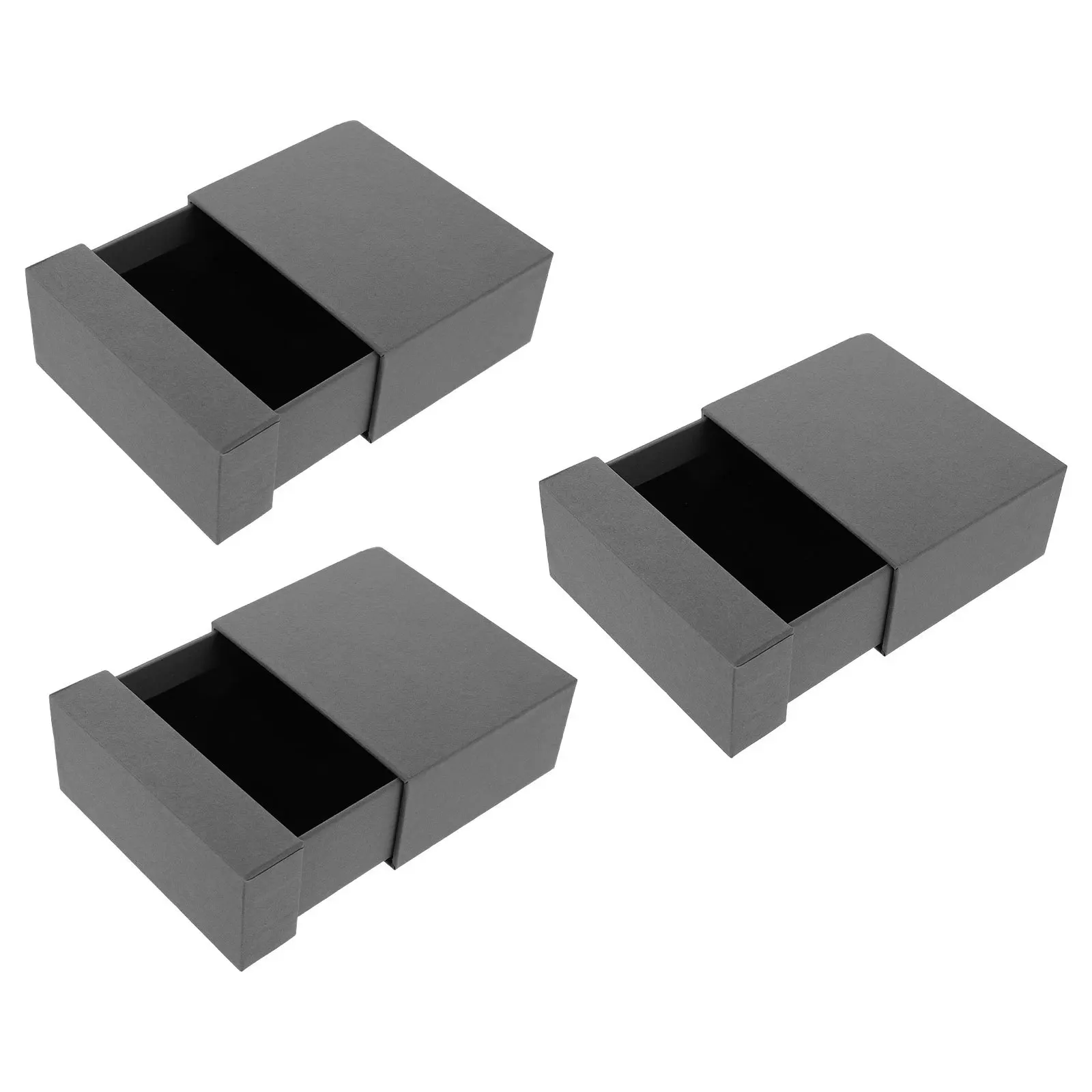 

3 Pcs Jewelry Box Drawer Organizer Bracelet Case Gift Wrap Boxes Ring Earring Storage Earrings Paper