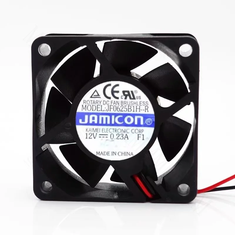 TT  JAMICON JF0625B1H-R 6025 DC12V 0.23A 2-Wire Inverter Dual Ball Mute Cooling Fan