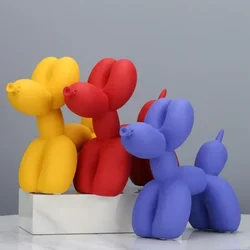 20cm Nordic Resin Balloon Dog Sculpture Animal Statues Modern Luxury Living Room Desktop Home Decoration Interior Figurine