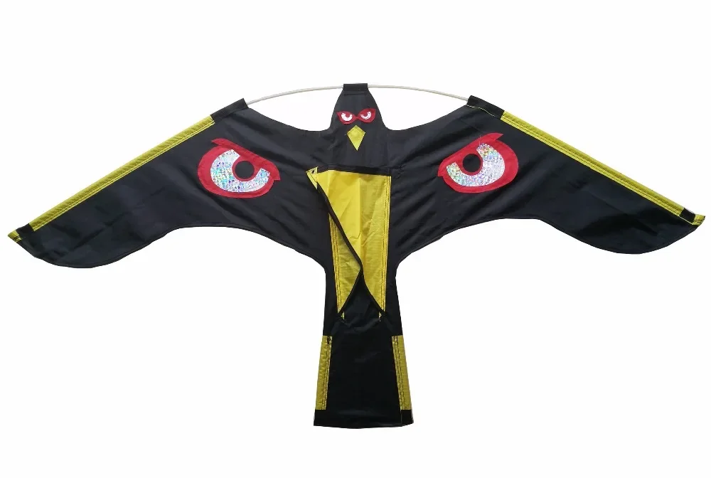 

Large Bird repeller Kite -Black Flying Hawk kite for garden Scarecrow garden decoration,kite only