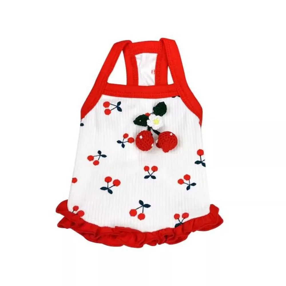 

Pet Supplies Cute Little Dog Strap Soft Fashion Dog Vest Breathable Cat Princess Skirt for Kittens Puppy