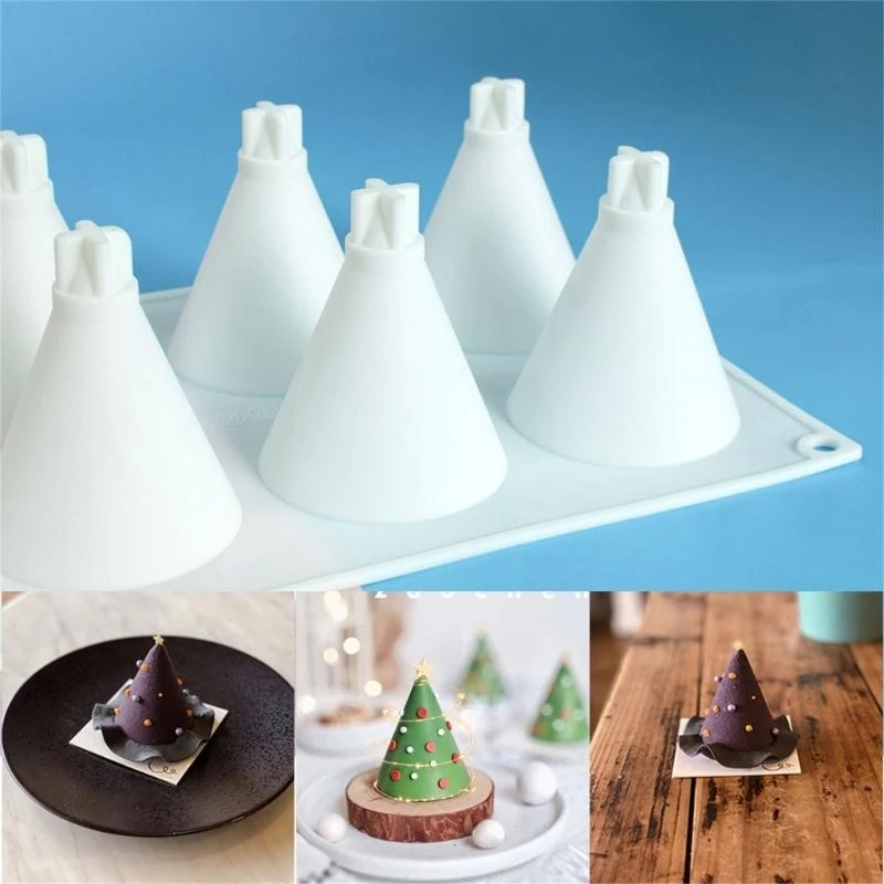 Moldes silicona forma cono Herramienta hornear para hacer pastel, chocolate, caramelo .y5ga