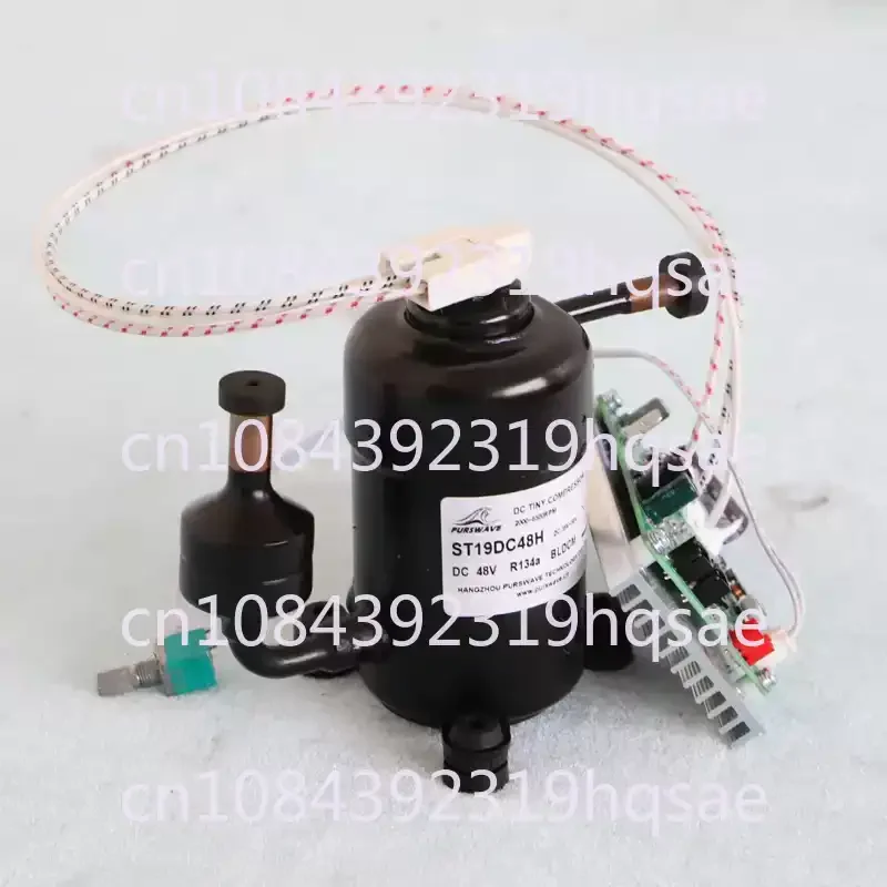 ST19DC Compressor 12V24V48V Max 450W Capacity R134A Suitable for Portable Refrigerator Mini Air Conditioner Compressor