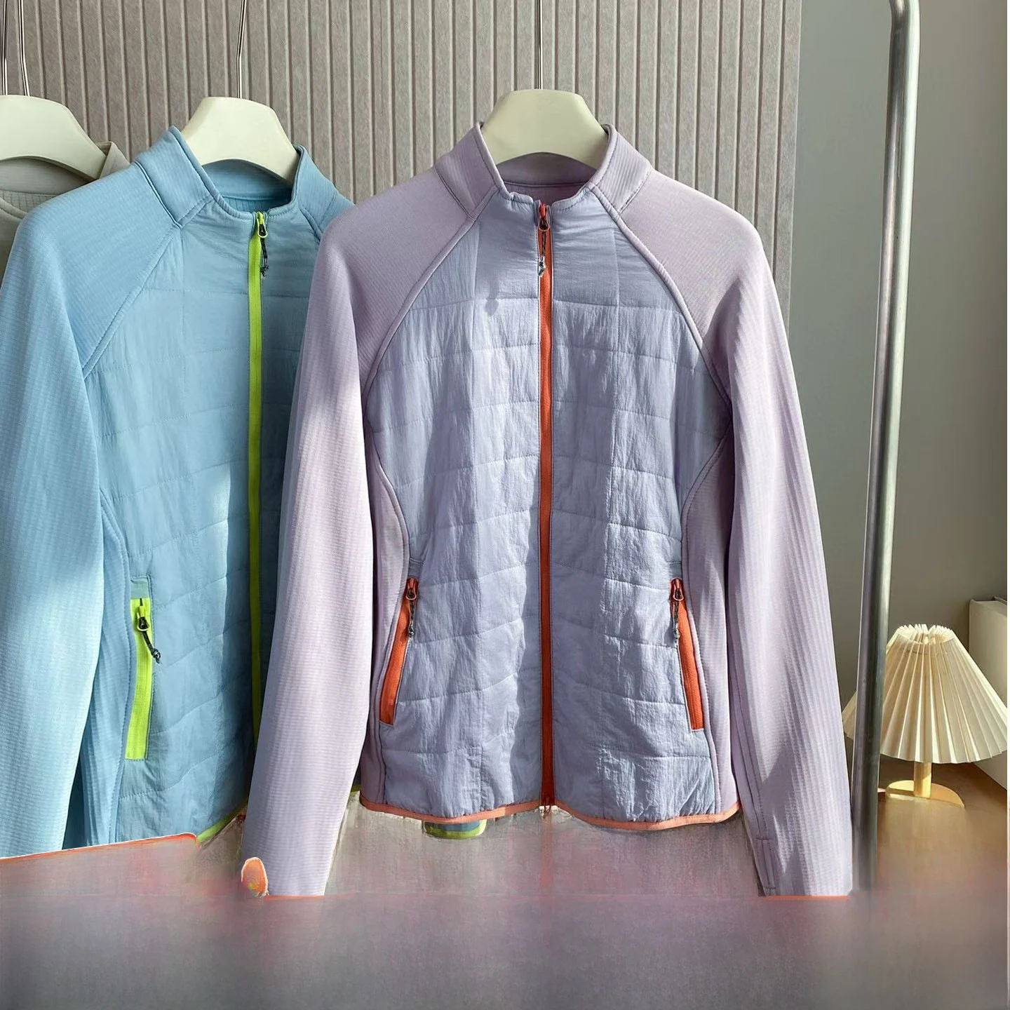 

Women's 3D Color Blo Cotton Jaet Stand Collar Windproof Warm Casual Lightweight Autumn Winter Faionable All-Match Coat