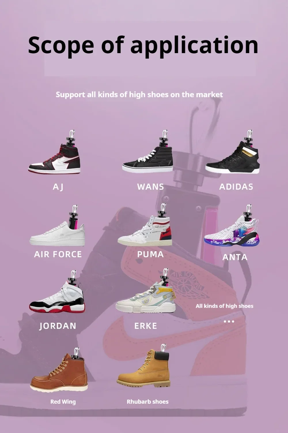 NEUE High Top Schuh Bäume Stiefel Turnschuhe Schuh Bahren Männer Frau AJ Schuhe Baum Einstellbare Länge Breite Schuhe Bahre 1Pcs – Detail 3