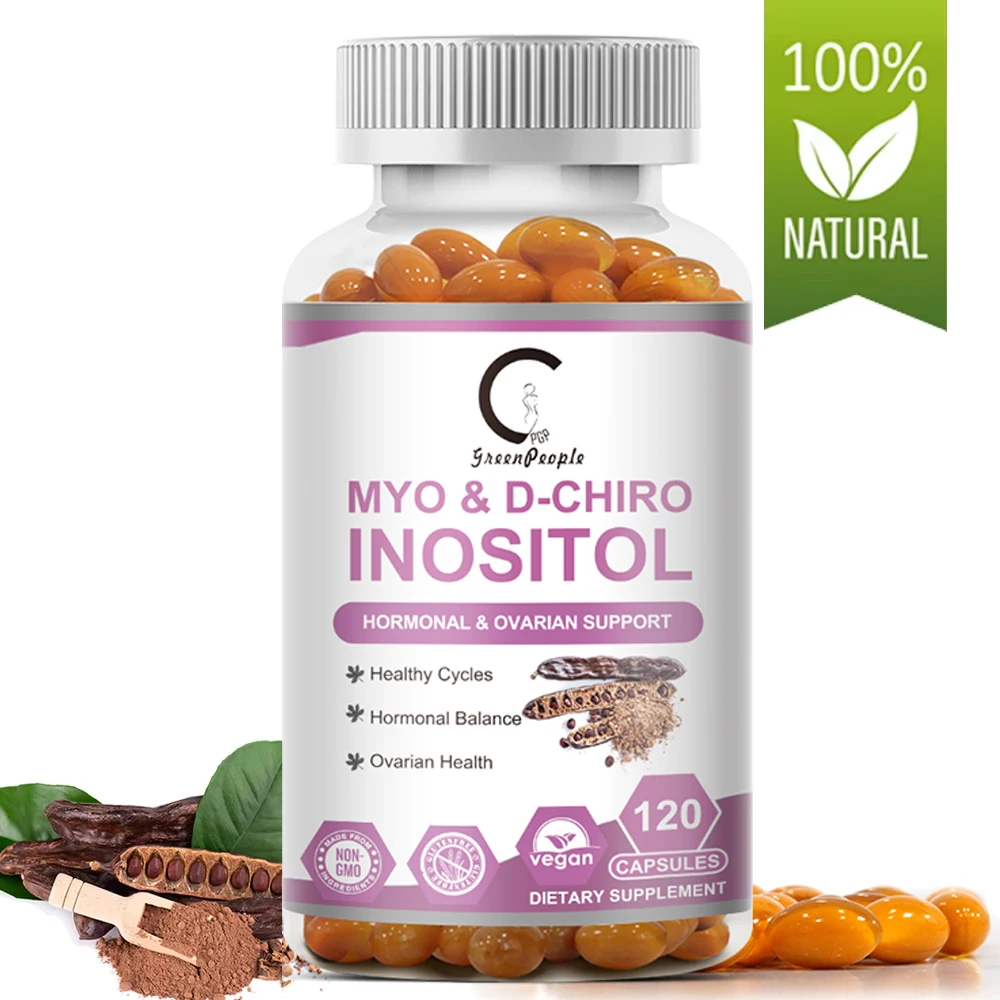 

GPGP Greenpeople Myo-Inositol & D-Chiro Inositol Capsule Plus Folate & Vitamin D-Women Hormone Balance & Healthy Ovarian Support