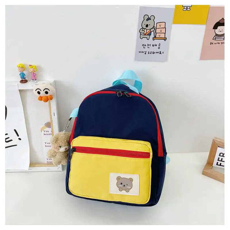 Urso bonito Mochila Estudante dos desenhos animados, mochila infantil, mochila, saco de crianças, mochila, peso reduzido, moda