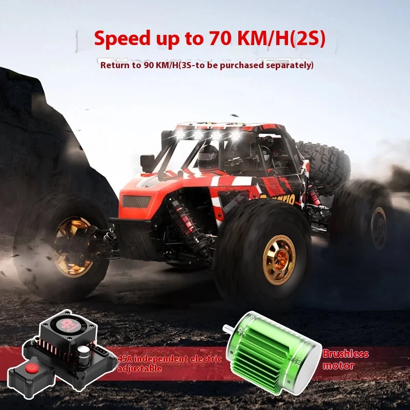 Rlaarlo 1/12 Am-D12 Rtr 2.4g 4wd High Speed Brushless 2s/3s Rc Electric Remote Control Model Car Desert Truck Adults Boys Toys