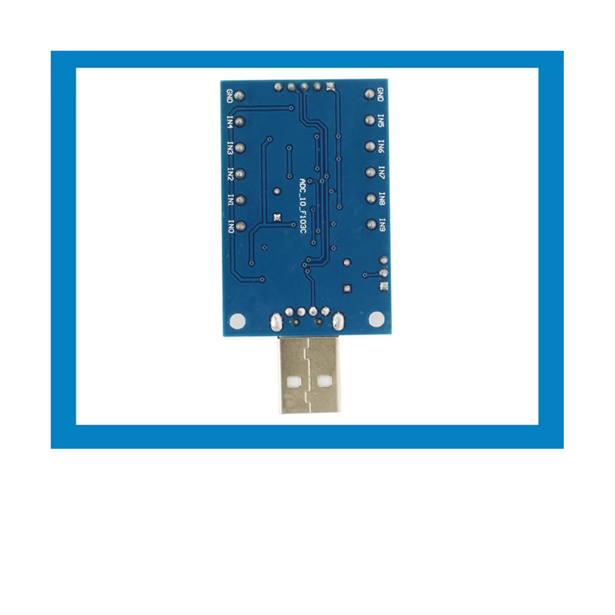 واجهة USB AD أخذ العينات وحدة الحصول على البيانات ، STM32 UART الاتصالات لوحدة ، 10 قناة ، 12Bit ، STM32F103C8T6