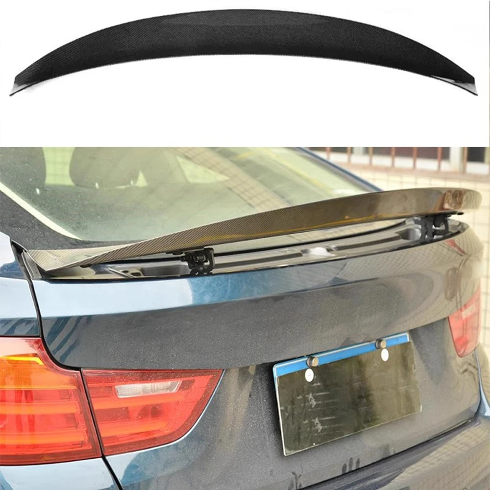 Carbon Fiber / FRP Rear Trunk Boot Wing Spoiler Wing Lip For BMW 3 Series GT F34 Gran Coupe 2014 - 2017 Rear Trunk Spoiler