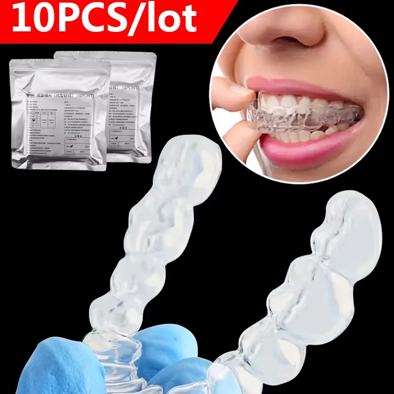 10PCS Dental Orthodontic Splint Retainer Vacuum Forming Sheet Soft/Hard Plastic 1.0/2.0mm Dentistry Thermoforming Material