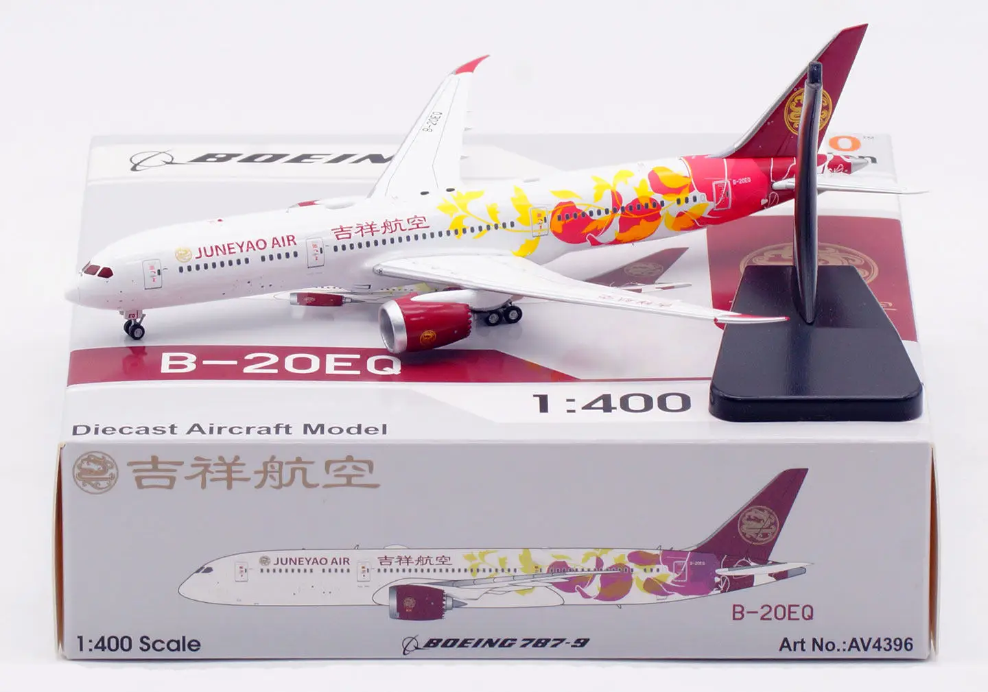 Diecast 1:400 Scale Aviation AV4396 B787-9 B-20EQ Alloy Aircraft Model