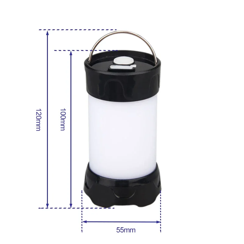 380LM USB Rechargeable Portable Lanterns Magnet Portable Outdoor LED Camping Lantern Flashlight Waterproof IPX-4 White Red Light