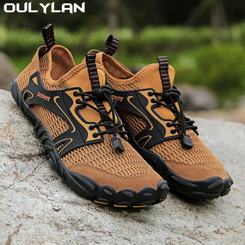 

Oulylan Climbing Shoes Quick-dry Water Shoes Wading Shoes Men Water Hiking Shoes Mesh Outdoor Breathable Sneakers Male Sneakers