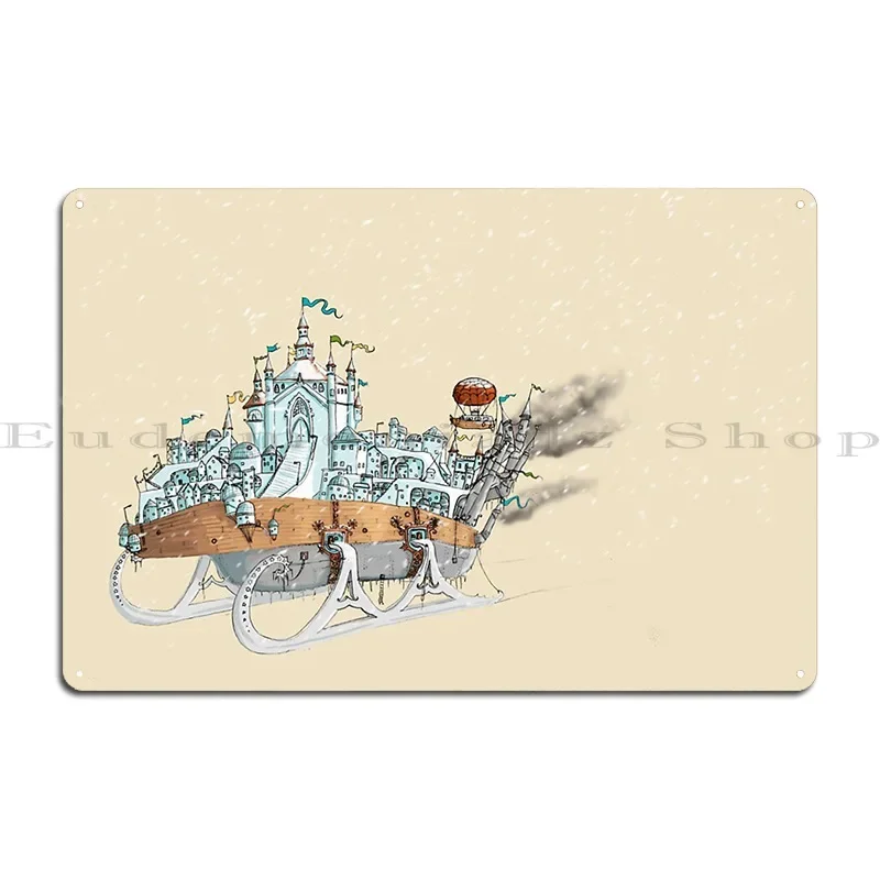 Mortal Engines Anchorage Metal Plaque Poster Decoration Printed Cinema Pub Garage Decoration Tin Sign Poster