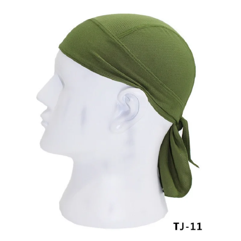 Quick Dry Pure Cycling Durag Head Scarf Summer Men Running Riding Bandana Headscarf Ciclismo Pirate Cap Headband