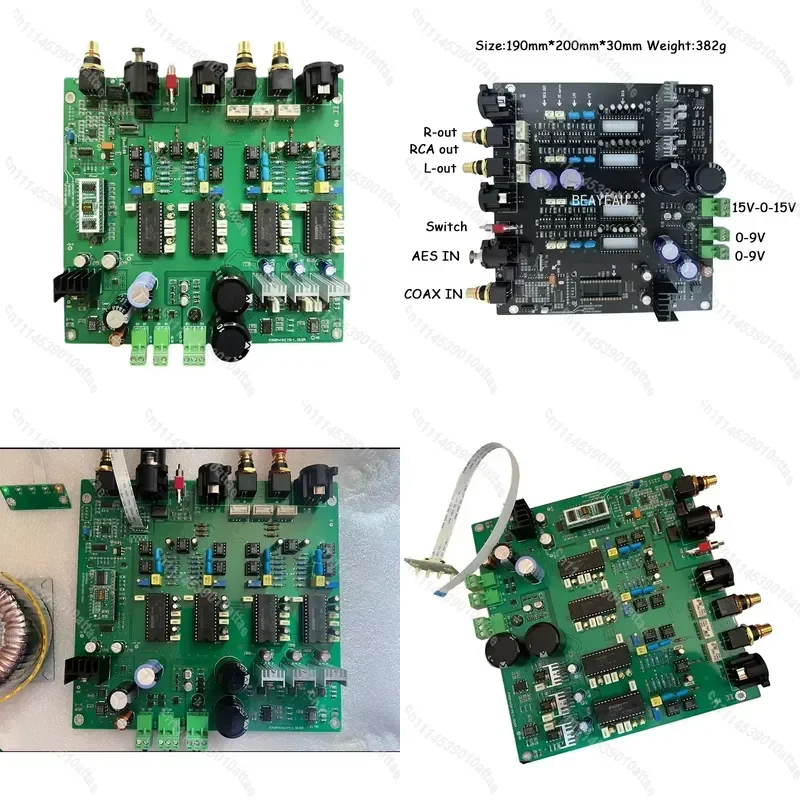 PCM58P Quad Balanced DAC CS8422 Coaxial AES Bluetooth USB Input Digital Audio Decoder High Fidelity Sound Card