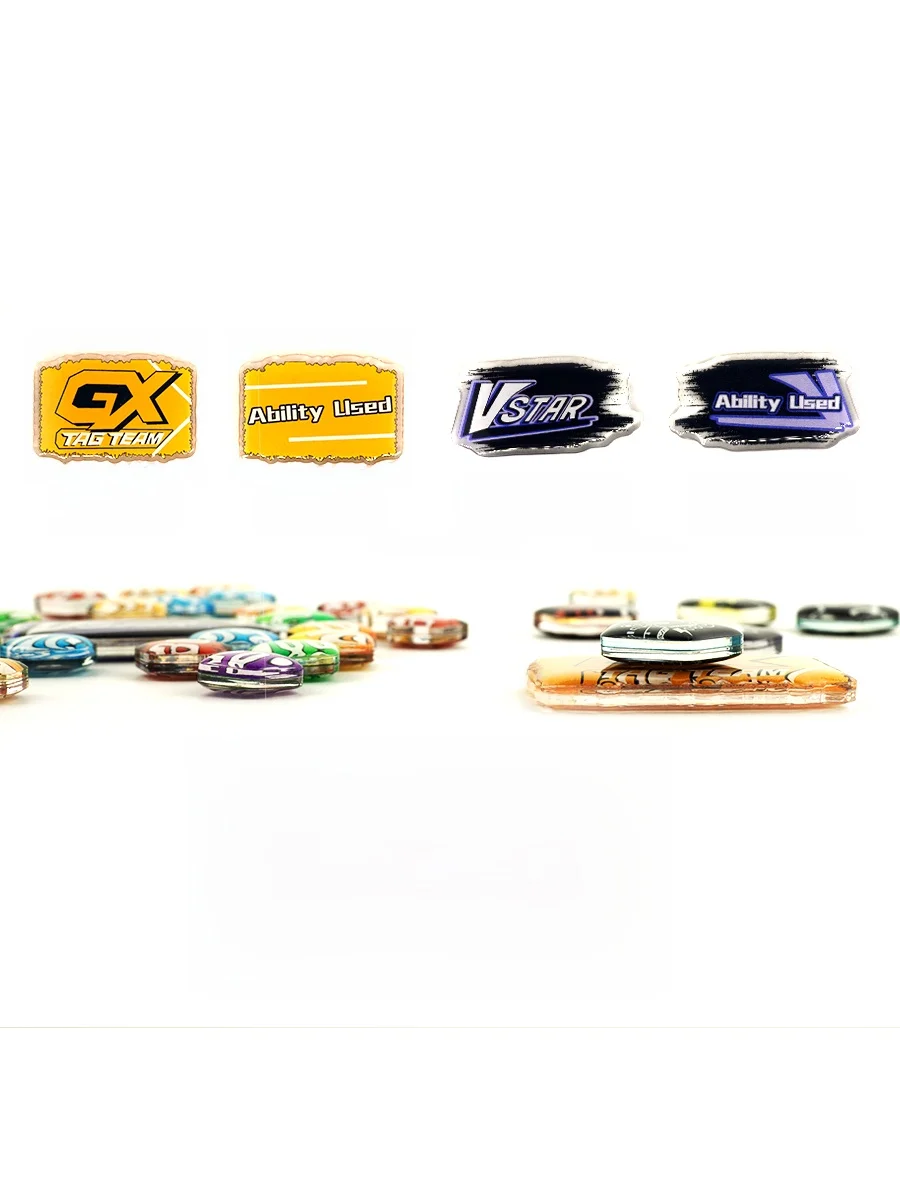 

PTCG счетчик повреждений, ящик для хранения карт, органайзер для игральных костей, настольный держатель для карт, аксессуары VStar Life GX