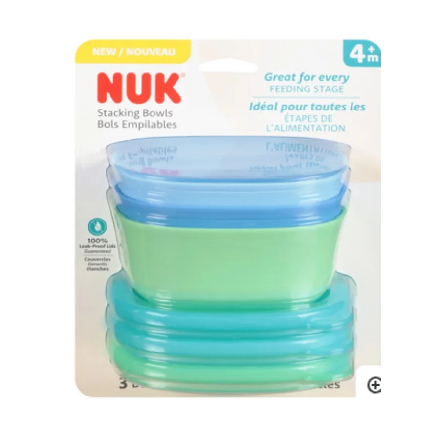 

NUK Stacking Bowls Assorted 3 Pack