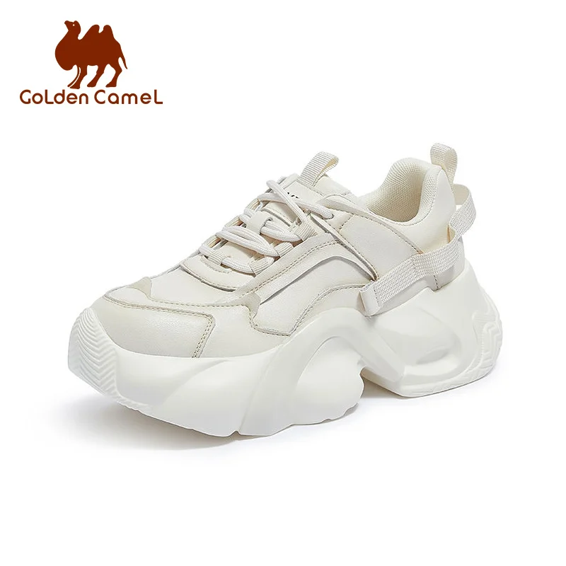 

GOLDEN CAMEL Women's Sports Shoes Breathable Fashion Thick-Soled Comfortable Soft Casual Walking Shoes for Women 2023 Autumn New