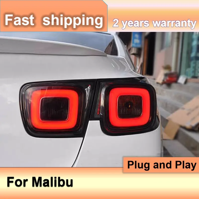 Car Accessories for Chevrolet Malibu Tail Light 2011 2012 2013 2014 Malibu Taillight DRL+Brake+Turn Signal+Reversing