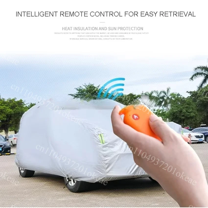 Automatic Full Car Cover Remote Control Vehicle Protector Sun Protection Heat Insulation Rainproof Shell