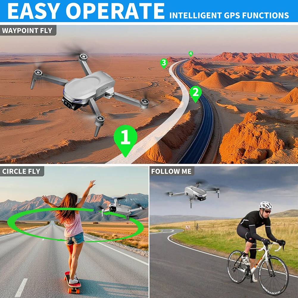 Drone GPS com Câmera para Adul - Drone Gimbal 2 Axis avaliação e preço