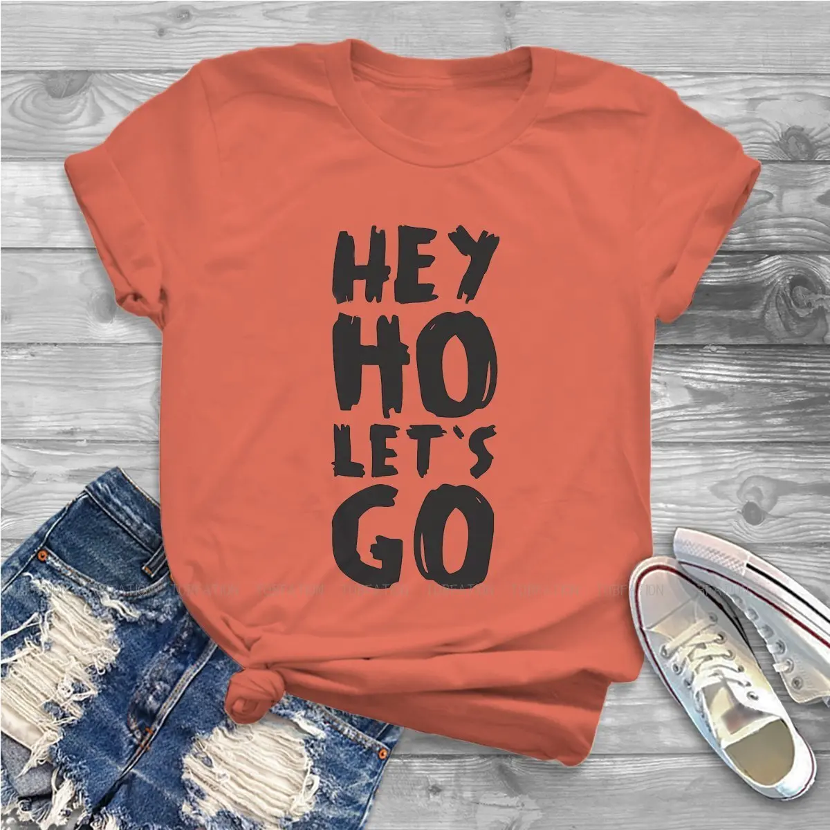 Hey Ho Lets Go Harajuku TShirt Ramone Cool and Ordinary Creative Streetwear 5XL T Shirt Girl Short Sleeve Unique Gift Clothes