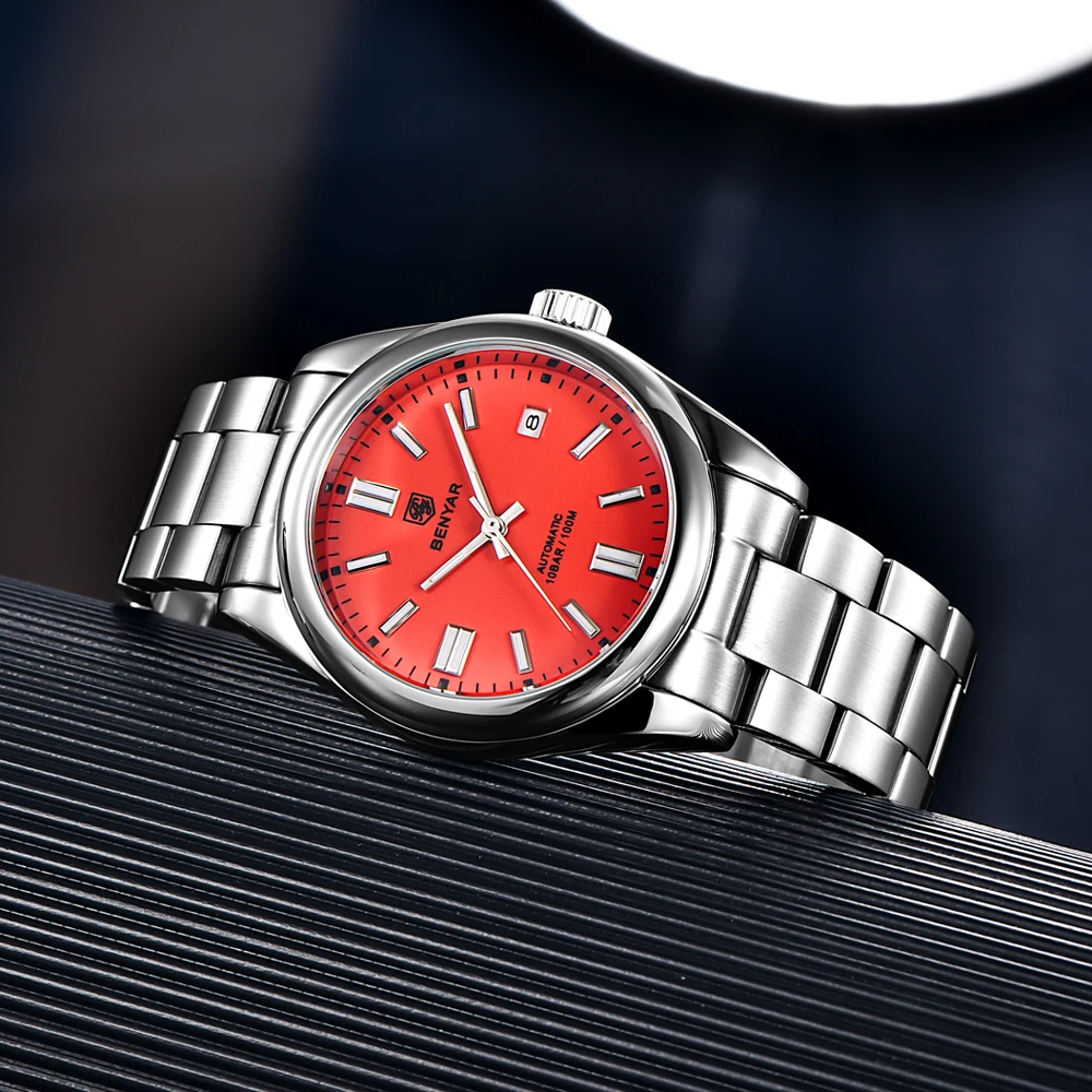 BENYAR 2025 Neue männer Uhren Top Luxus Automatische Uhr Für Mann Mechanische Armbanduhr Männer Uhr Geschenk Sapphire Spiegel Wasserdicht