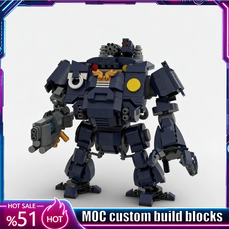 978PCS Redemptor Dreadnought Mecha Robot MOC Model Custom Puzzle Technical DIY Creative Assembly Educational Toy Collection Gift