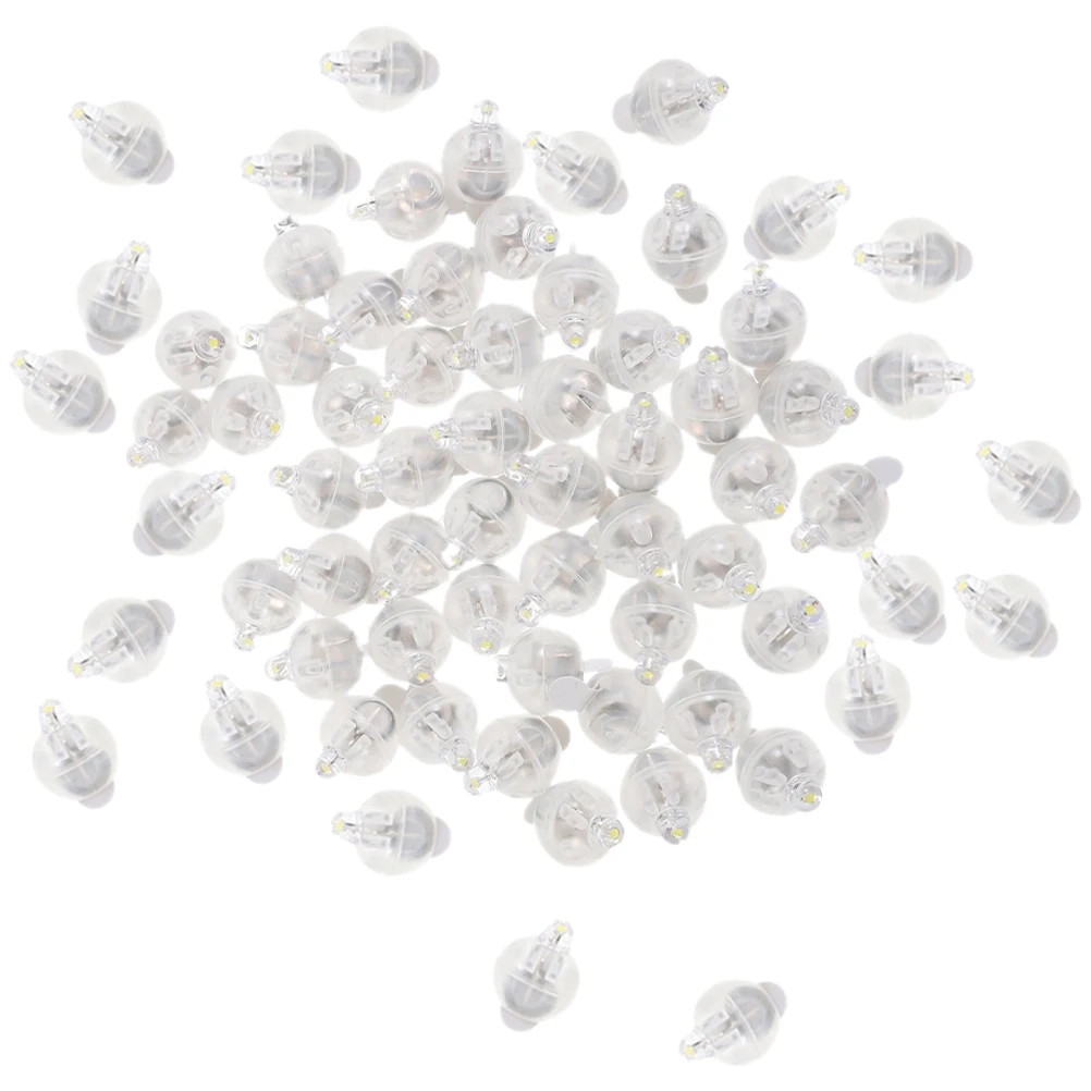 

60 Pcs Mini Round Balloon Lights LED Plastic Bulbs Party Tumbler Lamps Wedding Festival Decorations Bright Scene Romantic