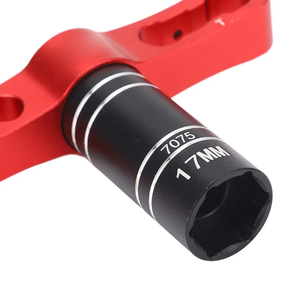 17mm Wheel Hex Wrench Quick Install Wheel Hex Sleeve Spanner for Traxxas/Axial/Arrma/ HSP/Redcat/ECX/HPI 1/8 1/10 1/12 RC Cars