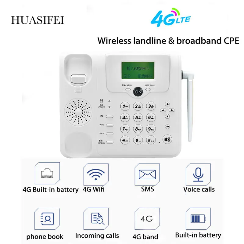 W101L 4G wifi router 4G voice call telephone volte 4g landline wifi hotspot desk sim card slot telephone fixed phone