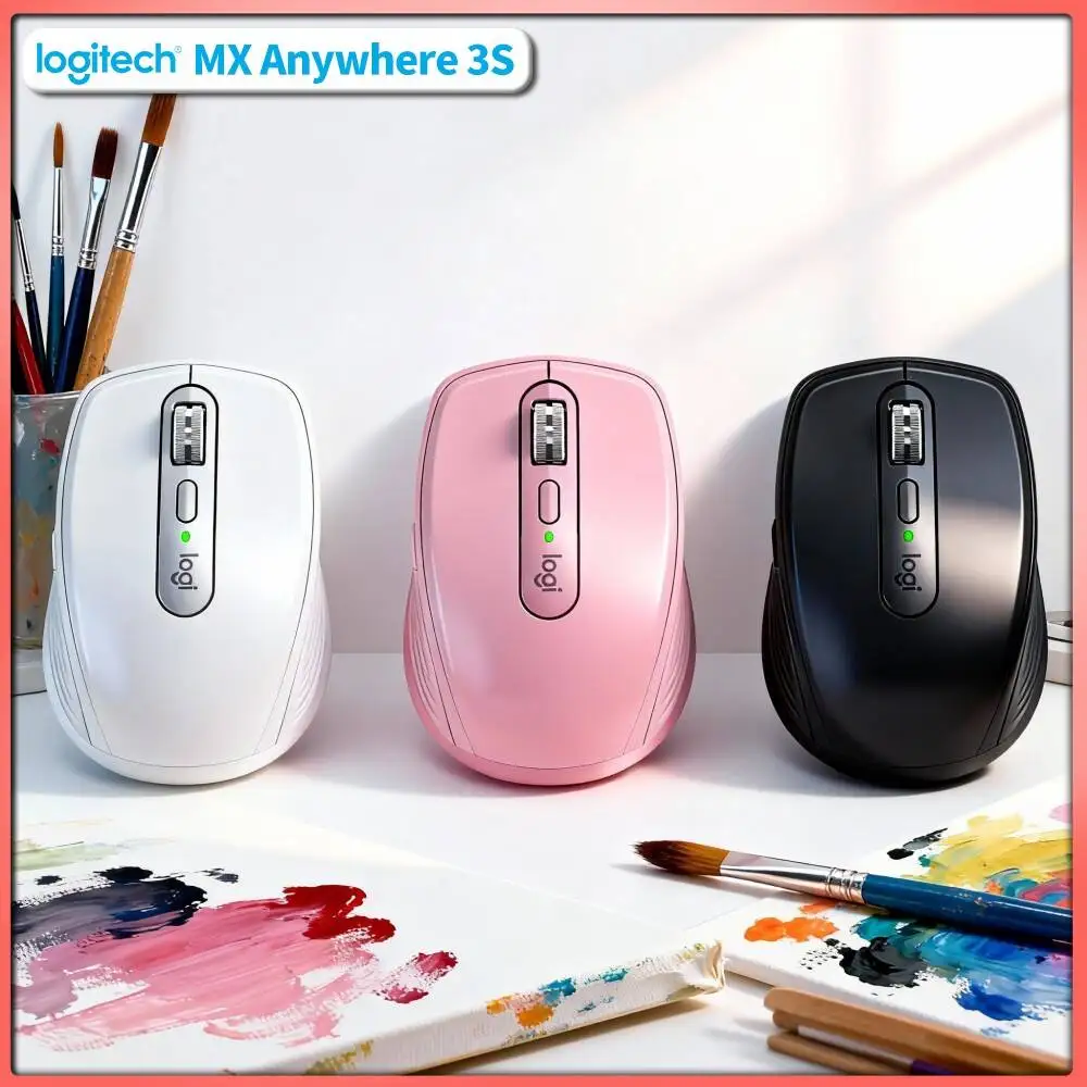Premium MX Anywhere 3S - 8000 DPI, USB-C Fast Charge, Anti-Slip, Ideal for Beauty Shop & Order Confirmation