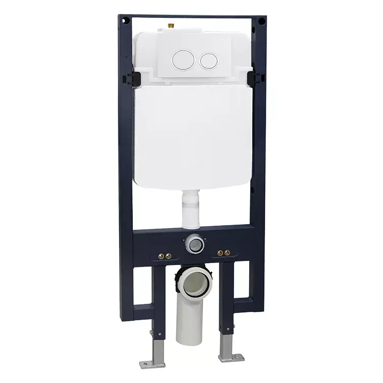 # Modern Style Wall Mounted Toilet HDPE Plastic Concealed Tank With Button Bathroom Application