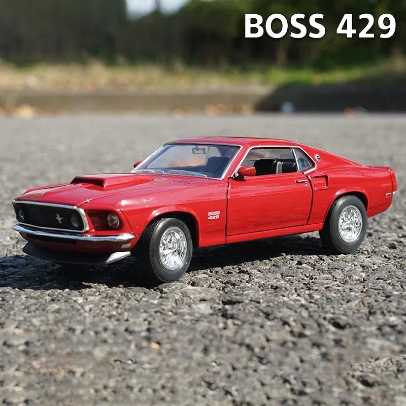 WELLY 1:24 Ford Mustang Boss 429 1969 Supercar Alloy Car Model Diecasts & Toy Vehicles Collect Car Toy Boy Birthday gifts