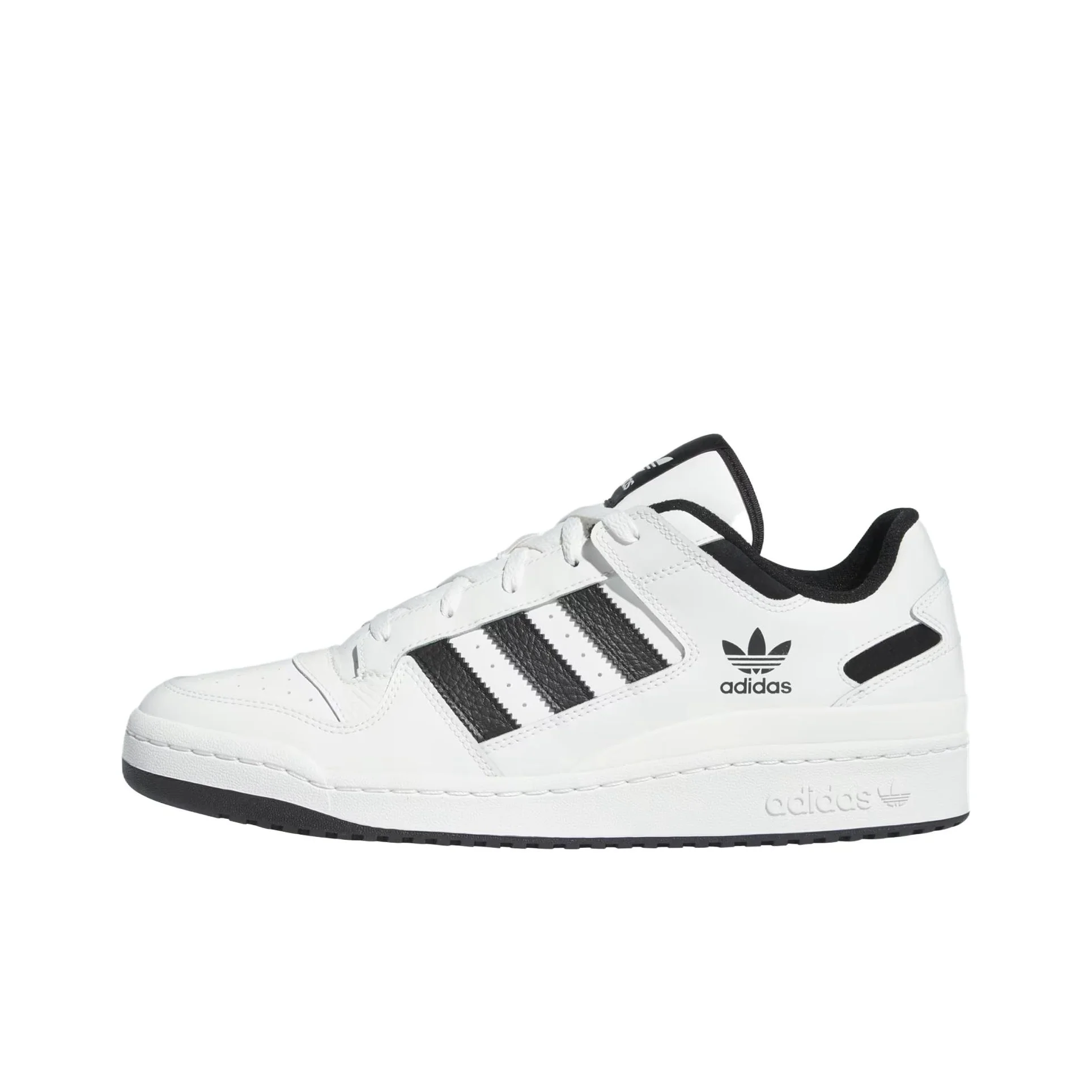 Adidas Originals FORUM Low Cl Comfortable Low top Skateboard Shoes Unisex White Black IH7830