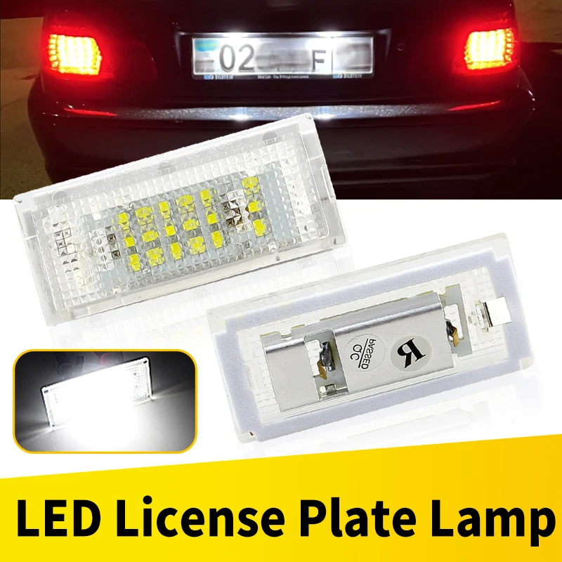 2 Stücke Weiße LED Kennzeichenbeleuchtung Lampe Für BMW 3er E46 4D 1998-2003 5D Touring 1998-2005 Fehlerfreies Autozubehör