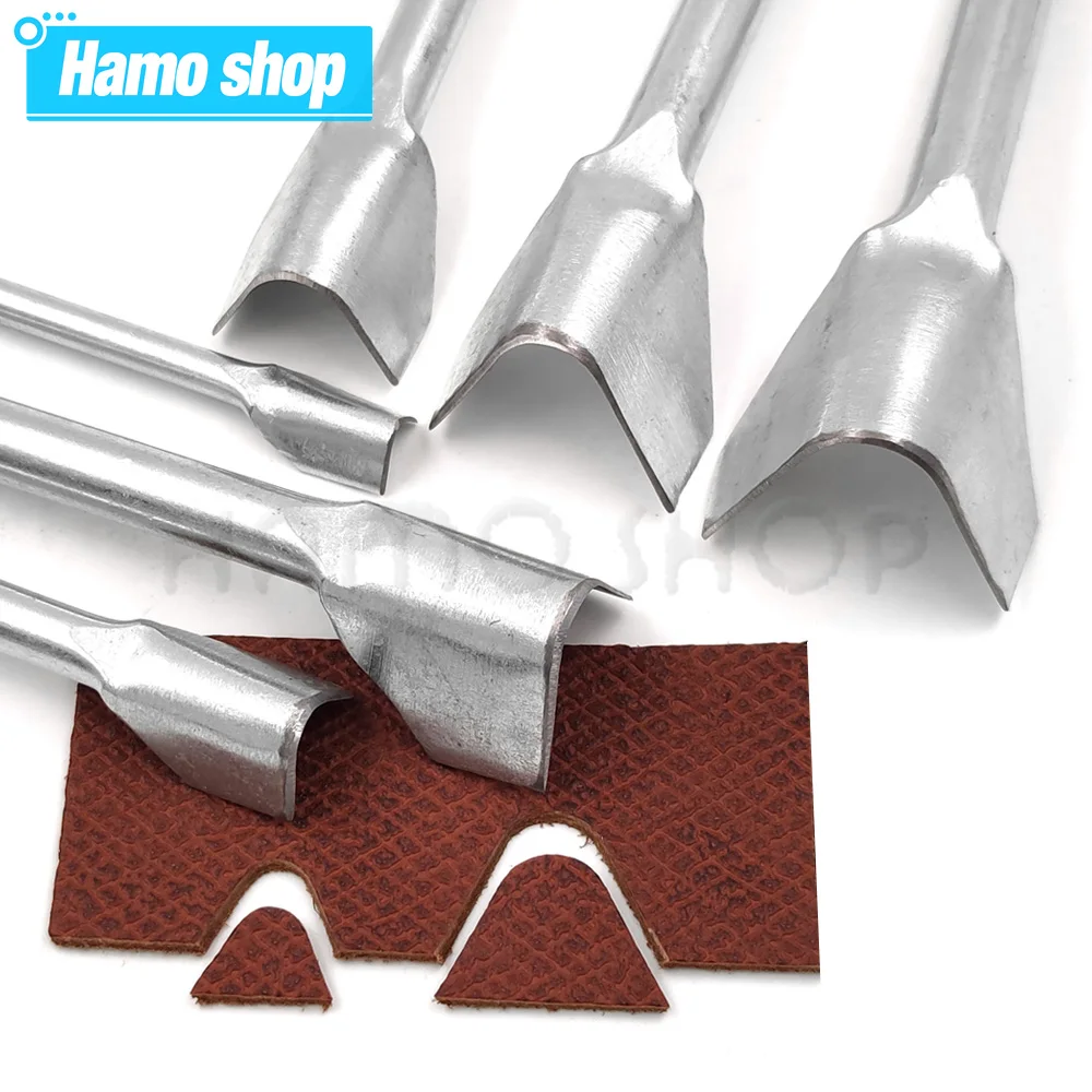 1Pc Halb Runde Cutter Punch Leder Handwerk Werkzeuge Leder Handgemachte Handwerk Werkzeuge Arc-förmigen Punch für gürtel Strap DIY Leder Werkzeuge – Detail 1